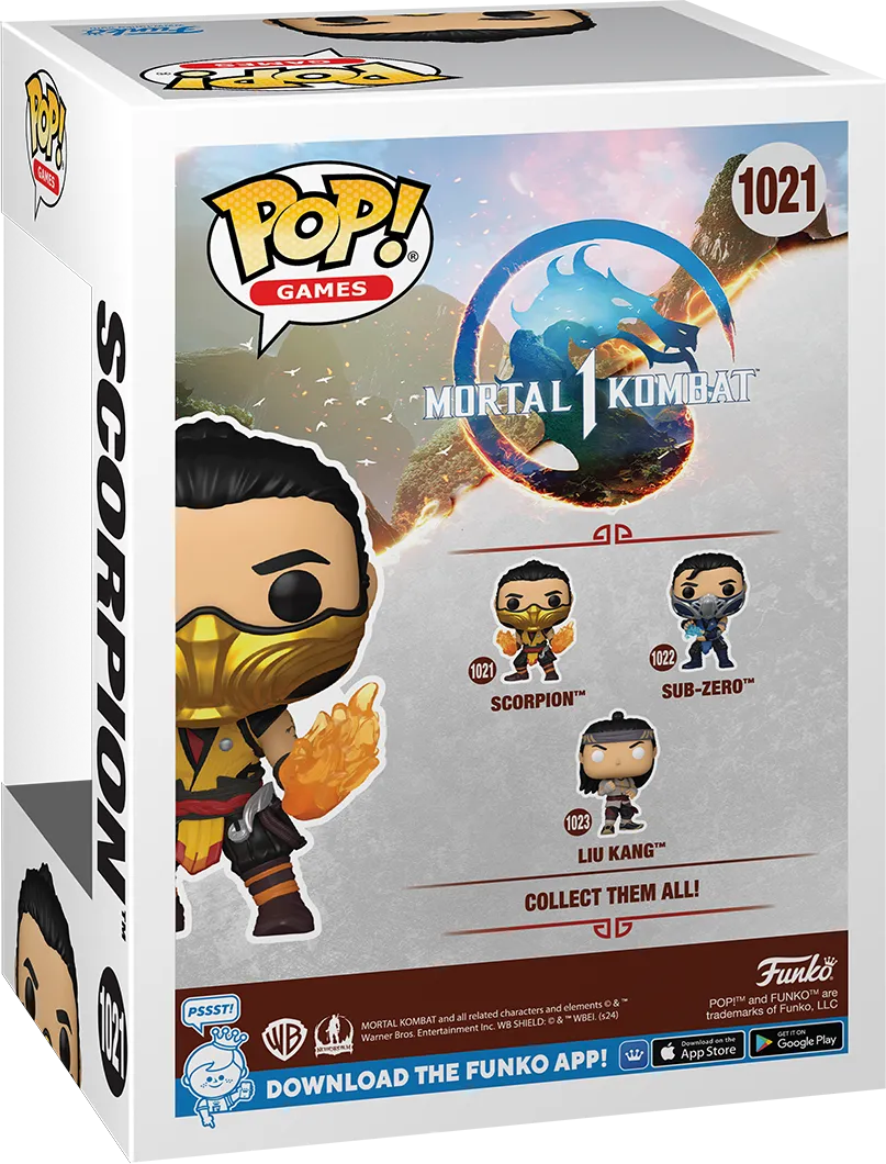 FUN80274 Mortal Kombat 1 - Scorpion (Fire Hands) Pop! Vinyl - Funko - Titan Pop Culture