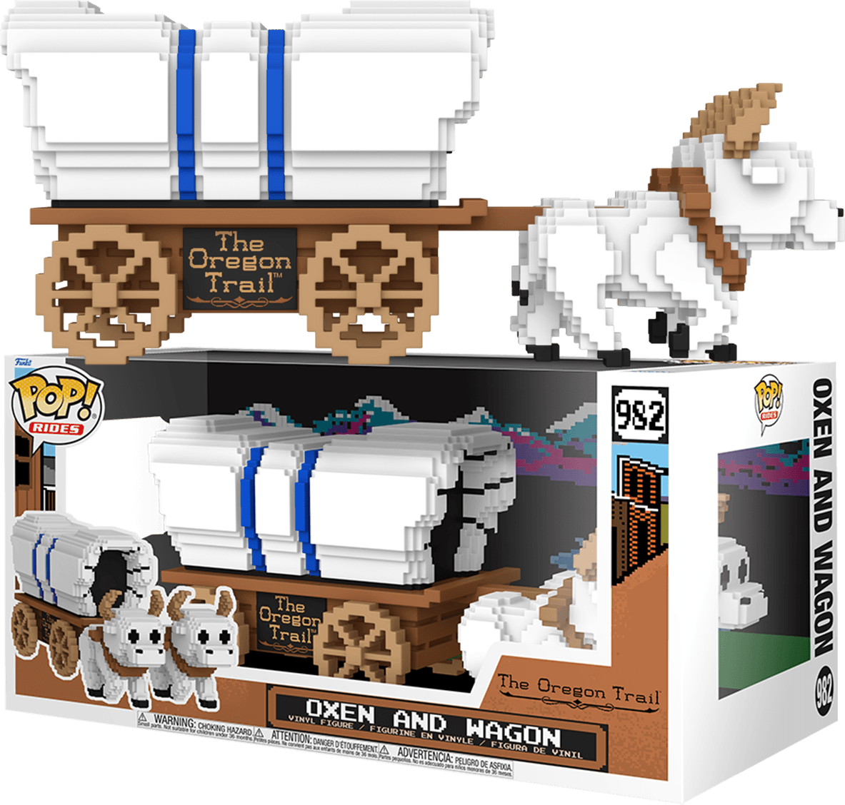 FUN80280 Oregon Trail - Ox & Wagon Pop! Ride - Funko - Titan Pop Culture