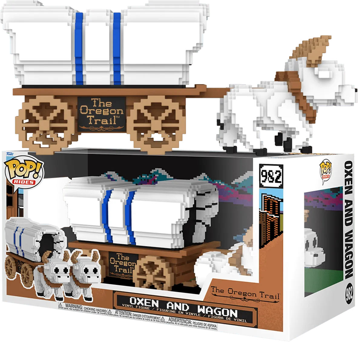 FUN80280 Oregon Trail - Ox & Wagon Pop! Ride - Funko - Titan Pop Culture