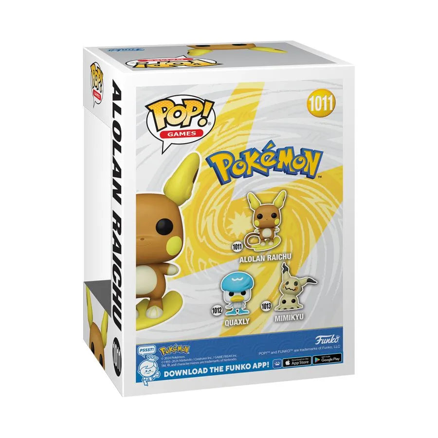 FUN80289 Pokemon - Alolan Raichu Pop! Vinyl [RS] - Funko - Titan Pop Culture