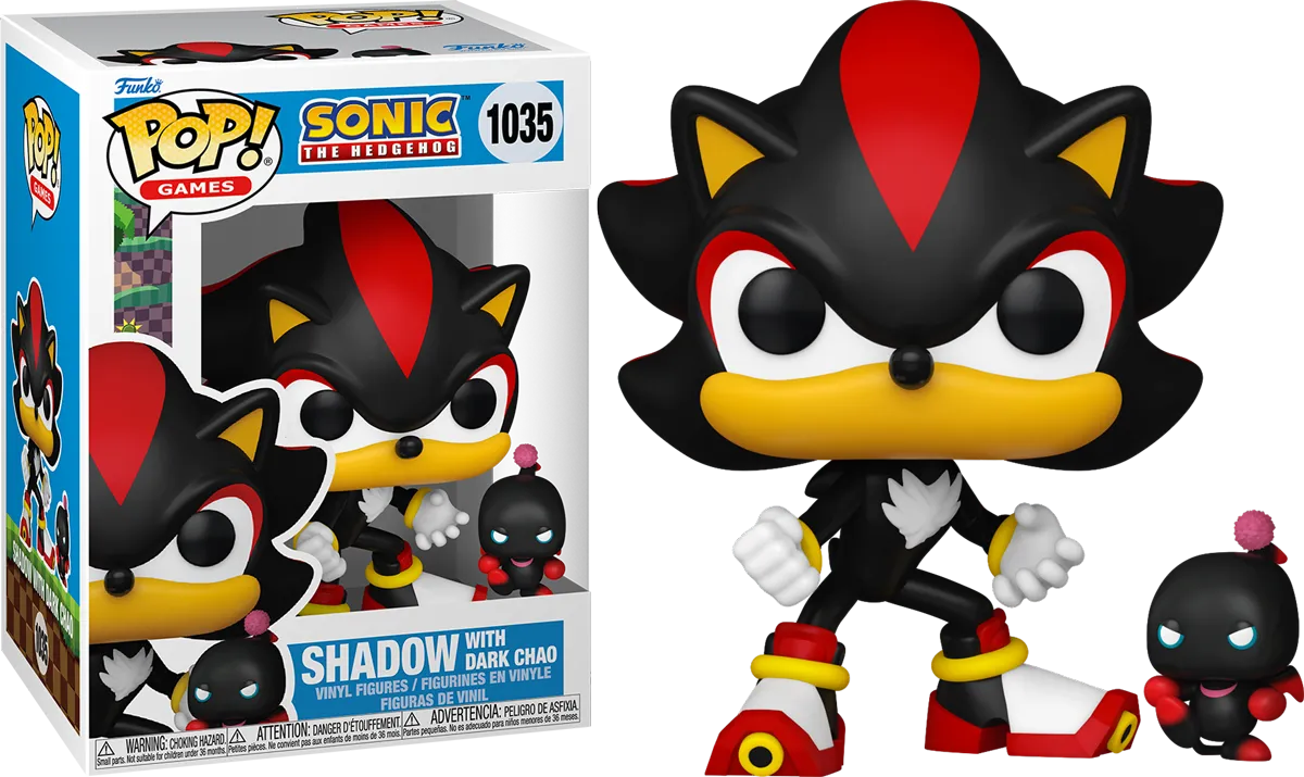 FUN80308 Sonic the Hedgehog - Shadow with Dark Chao Pop! Vinyl - Funko - Titan Pop Culture