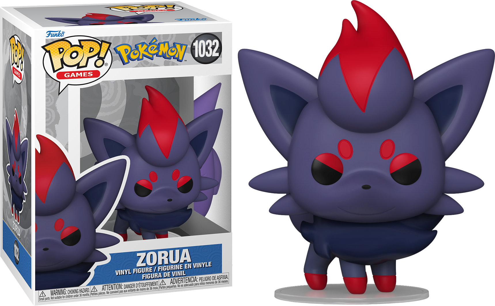 FUN80312 Pokemon - Zorua Pop! Vinyl - Funko - Titan Pop Culture