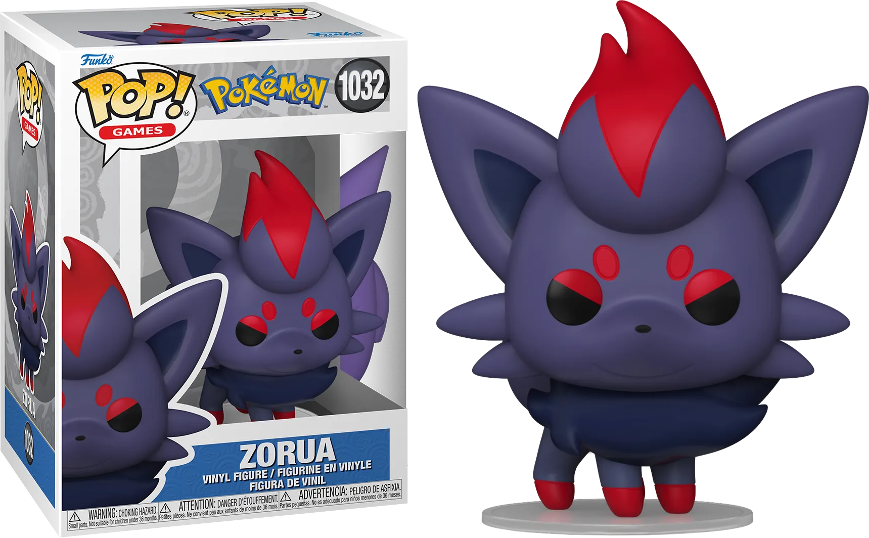 FUN80312 Pokemon - Zorua Pop! Vinyl - Funko - Titan Pop Culture