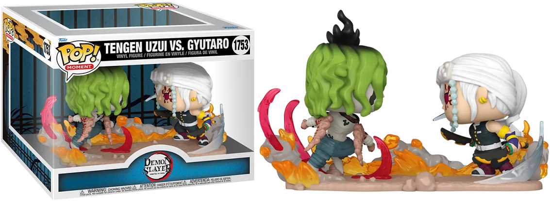 FUN80338 Demon Slayer - Tengen Uzui vs. Gyutaro Pop! Moment Vinyl - Funko - Titan Pop Culture