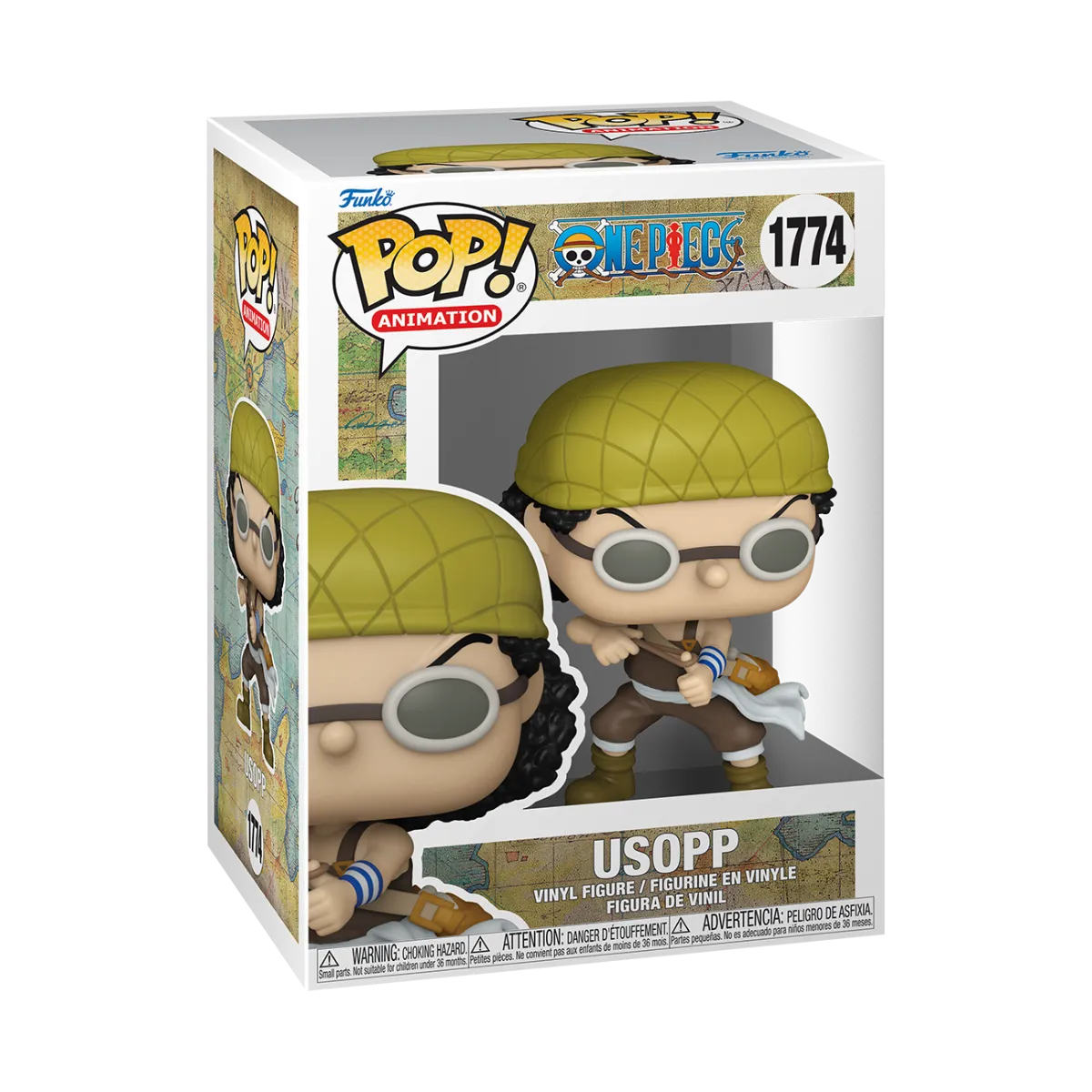 FUN80368 One Piece - Usopp with Rubber Band Pop! Vinyl - Funko - Titan Pop Culture