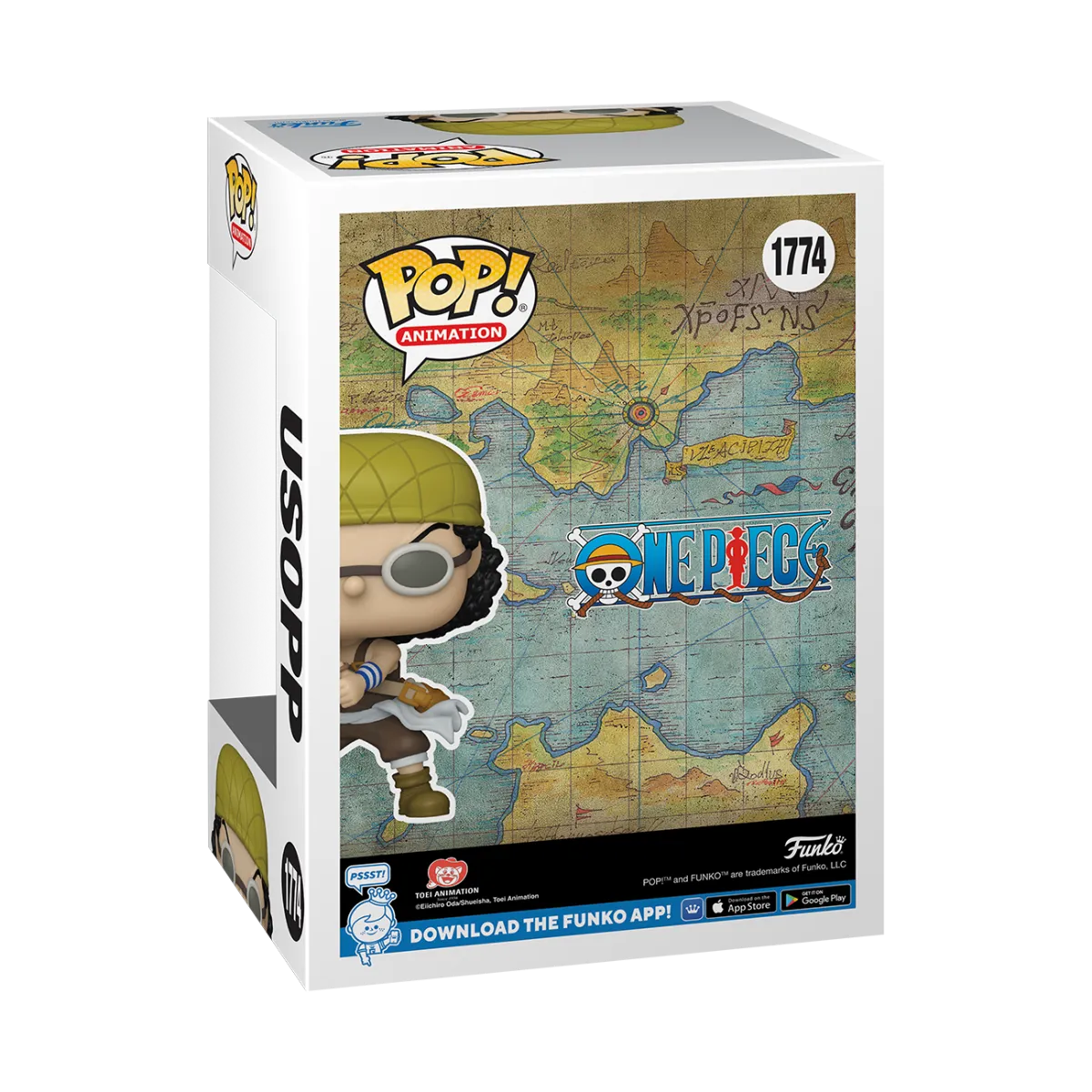 FUN80368 One Piece - Usopp with Rubber Band Pop! Vinyl - Funko - Titan Pop Culture