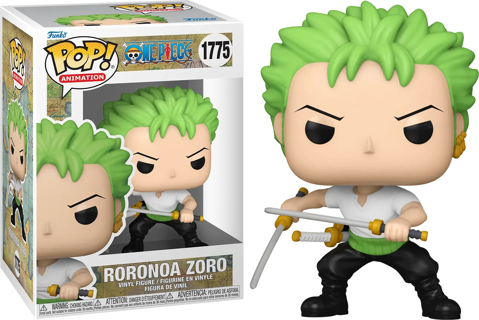 FUN80369 One Piece - Roronoa Zoro (Two Sword Style) (with chase) Pop! Vinyl - Funko - Titan Pop Culture