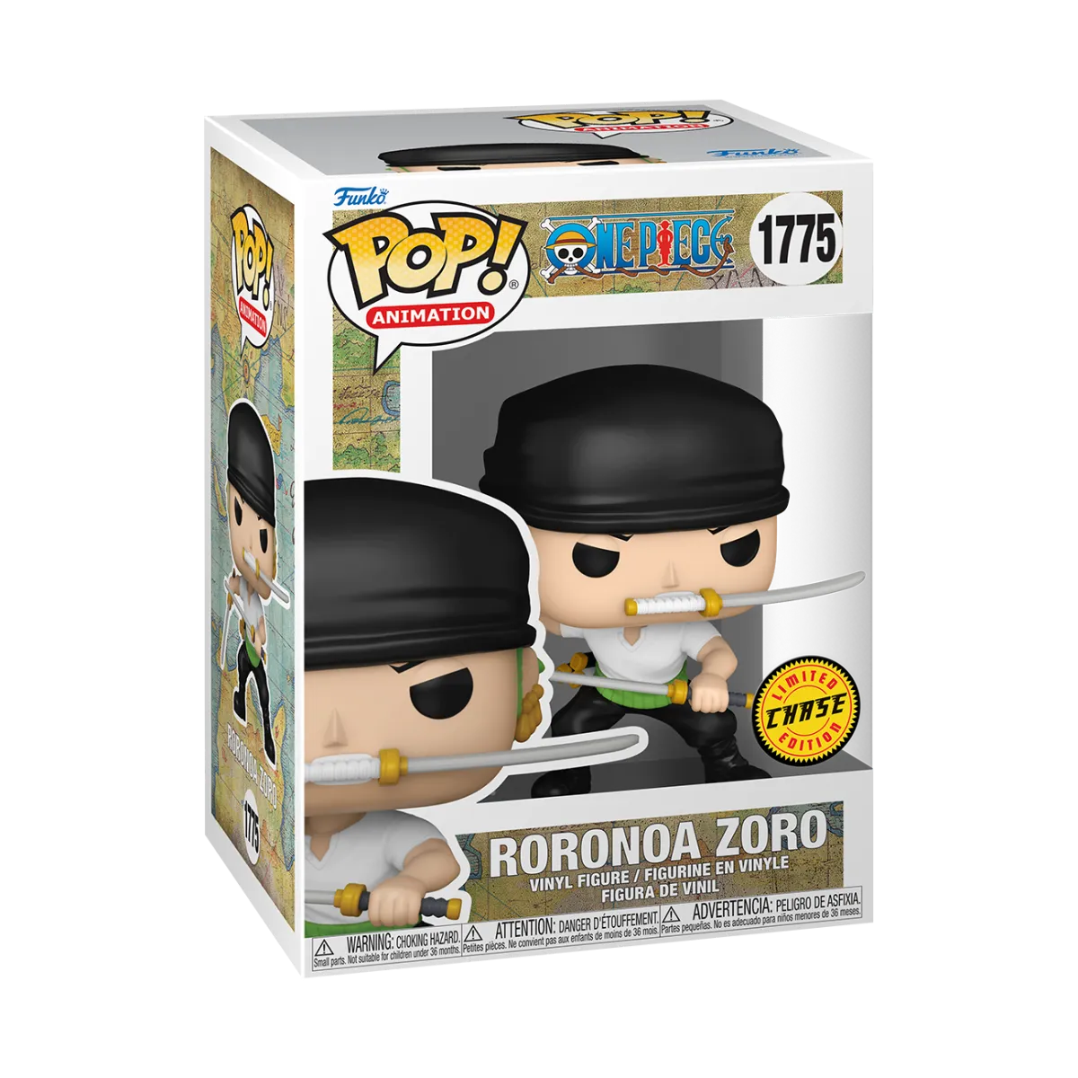 FUN80369BUNDLE One Piece - Roronoa Zoro (Two Sword Style) Pop! Vinyl - Chase Bundle / Case - Funko - Titan Pop Culture