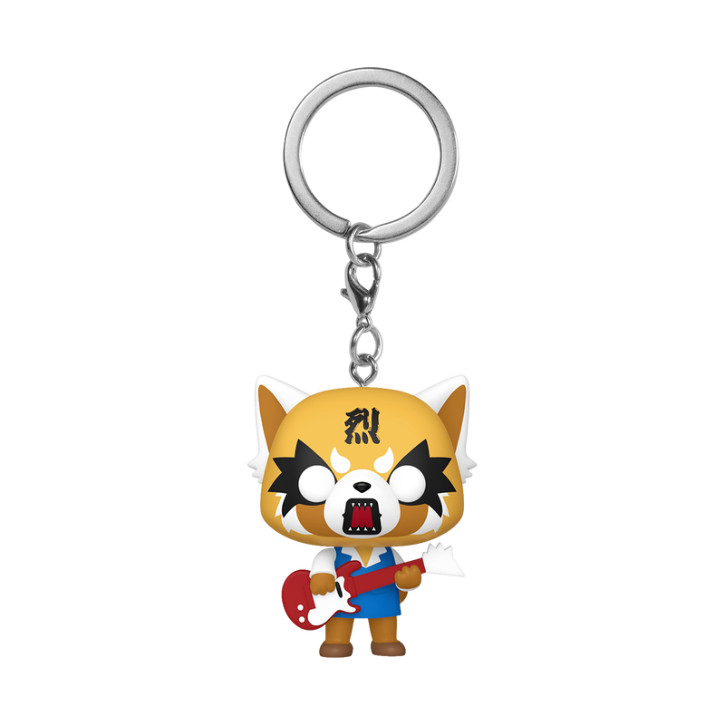 FUN80390 Aggretsuko - Aggretsuko with Guitar Pop! Keychain - Funko - Titan Pop Culture