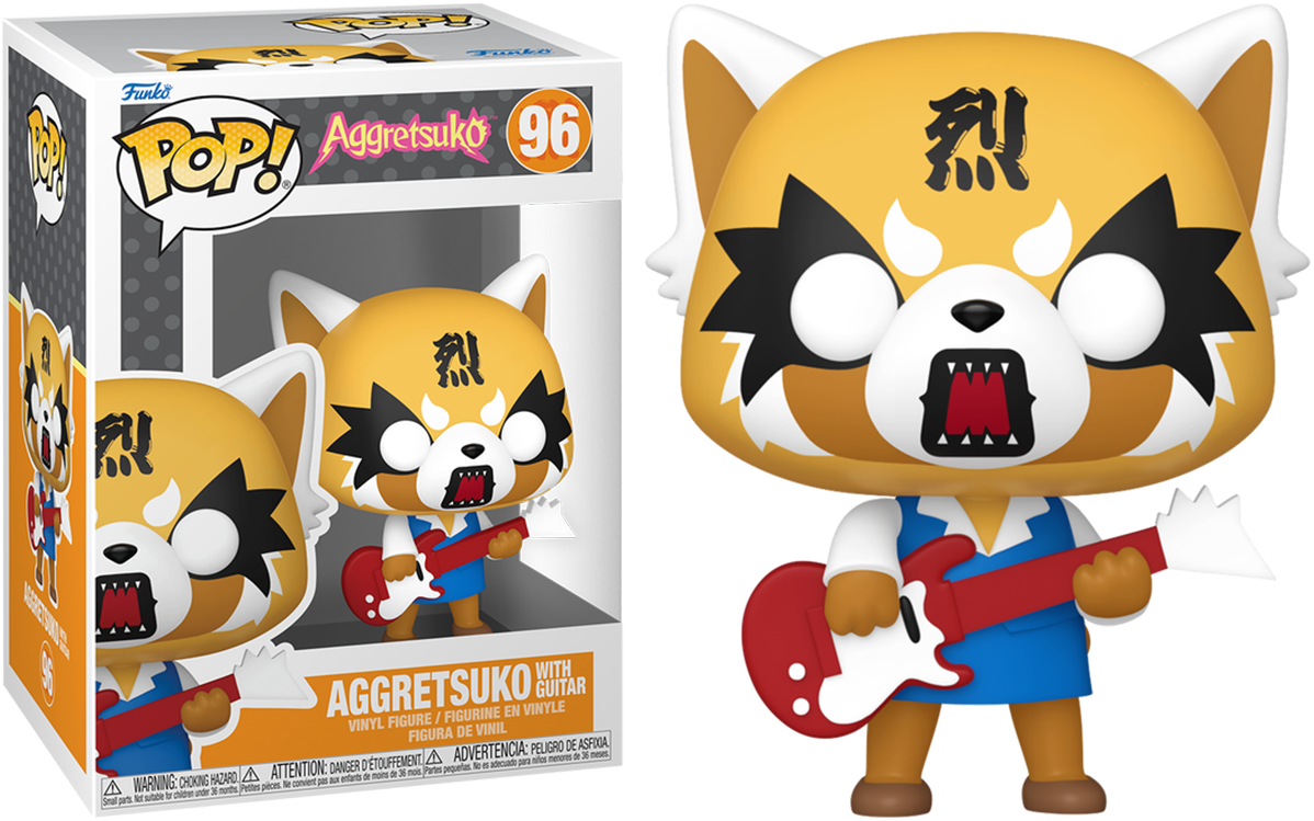 FUN80391 Aggretsuko - Aggretsuko with Guitar Pop! Vinyl - Funko - Titan Pop Culture