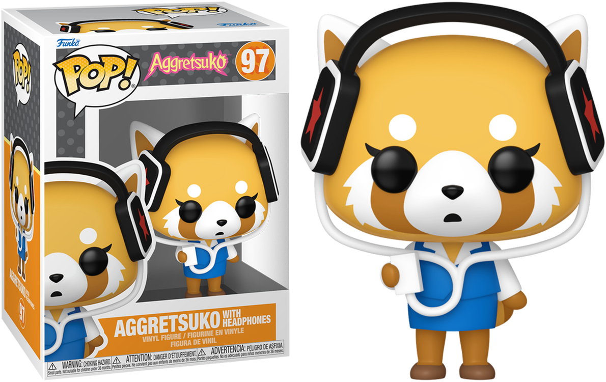 Aggretsuko - Aggretsuko with Headphones Pop! Vinyl