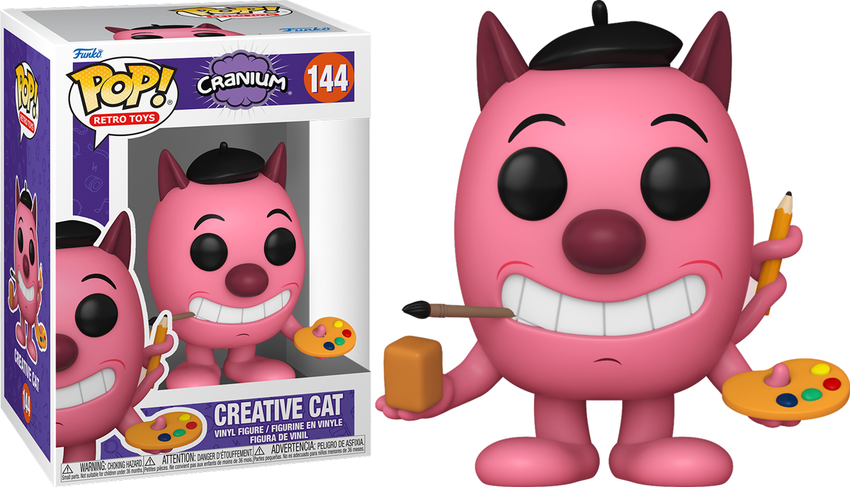 FUN80424 Retro Toys: Cranium - Creative Cat Pop! Vinyl - Funko - Titan Pop Culture