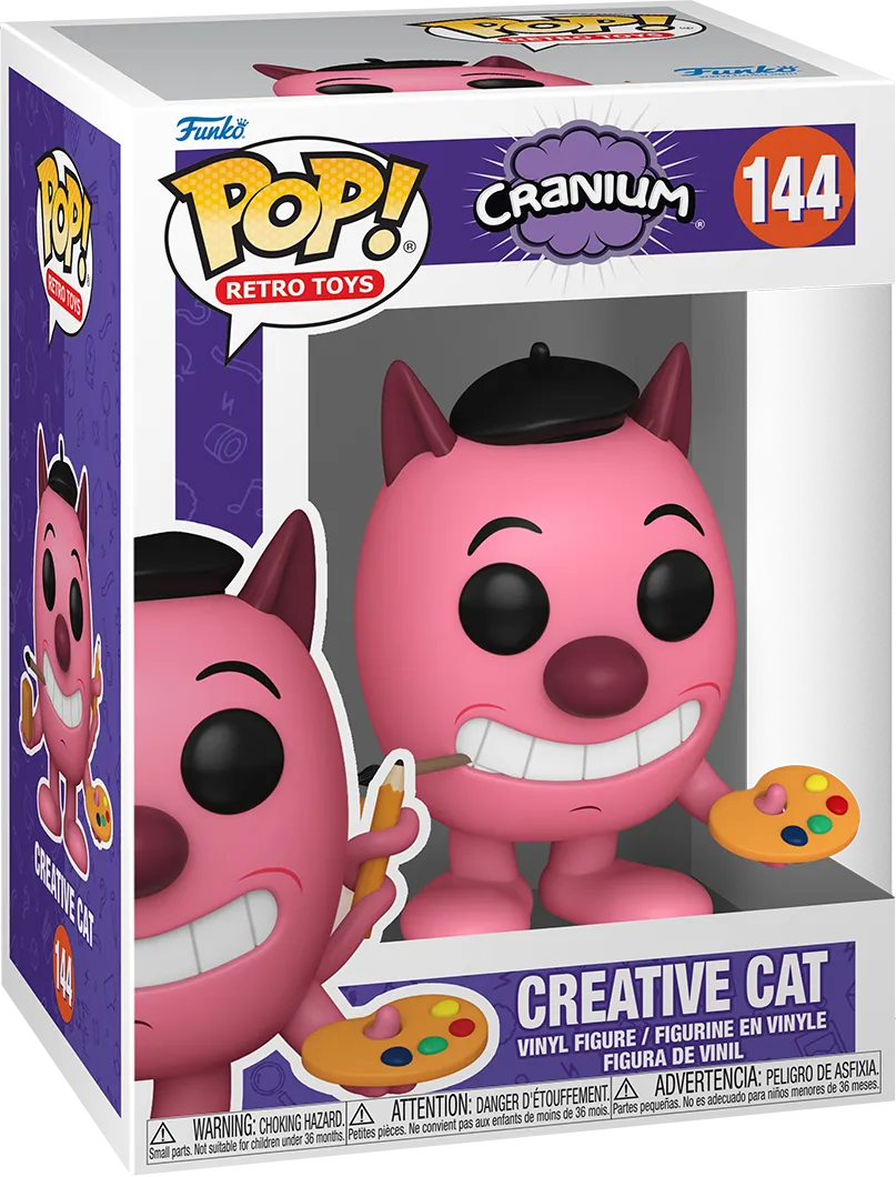 FUN80424 Retro Toys: Cranium - Creative Cat Pop! Vinyl - Funko - Titan Pop Culture