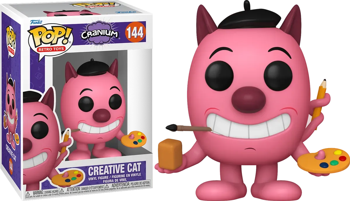 FUN80424 Retro Toys: Cranium - Creative Cat Pop! Vinyl - Funko - Titan Pop Culture