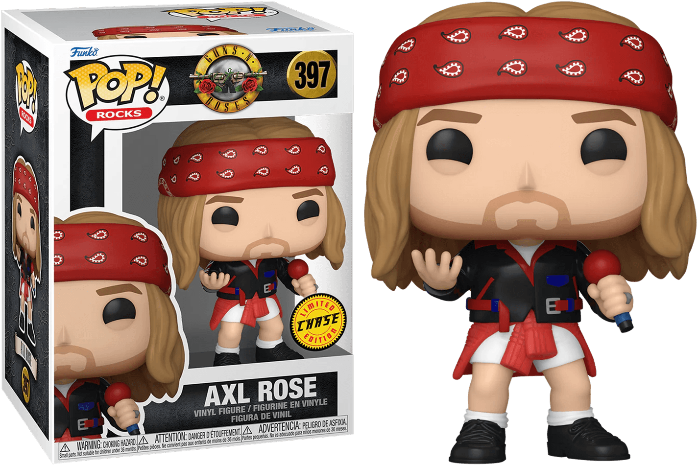 FUN80482BUNDLE Guns N Roses - Axel Rose (1992) Pop! Vinyl - Chase Bundle / Case - Funko - Titan Pop Culture