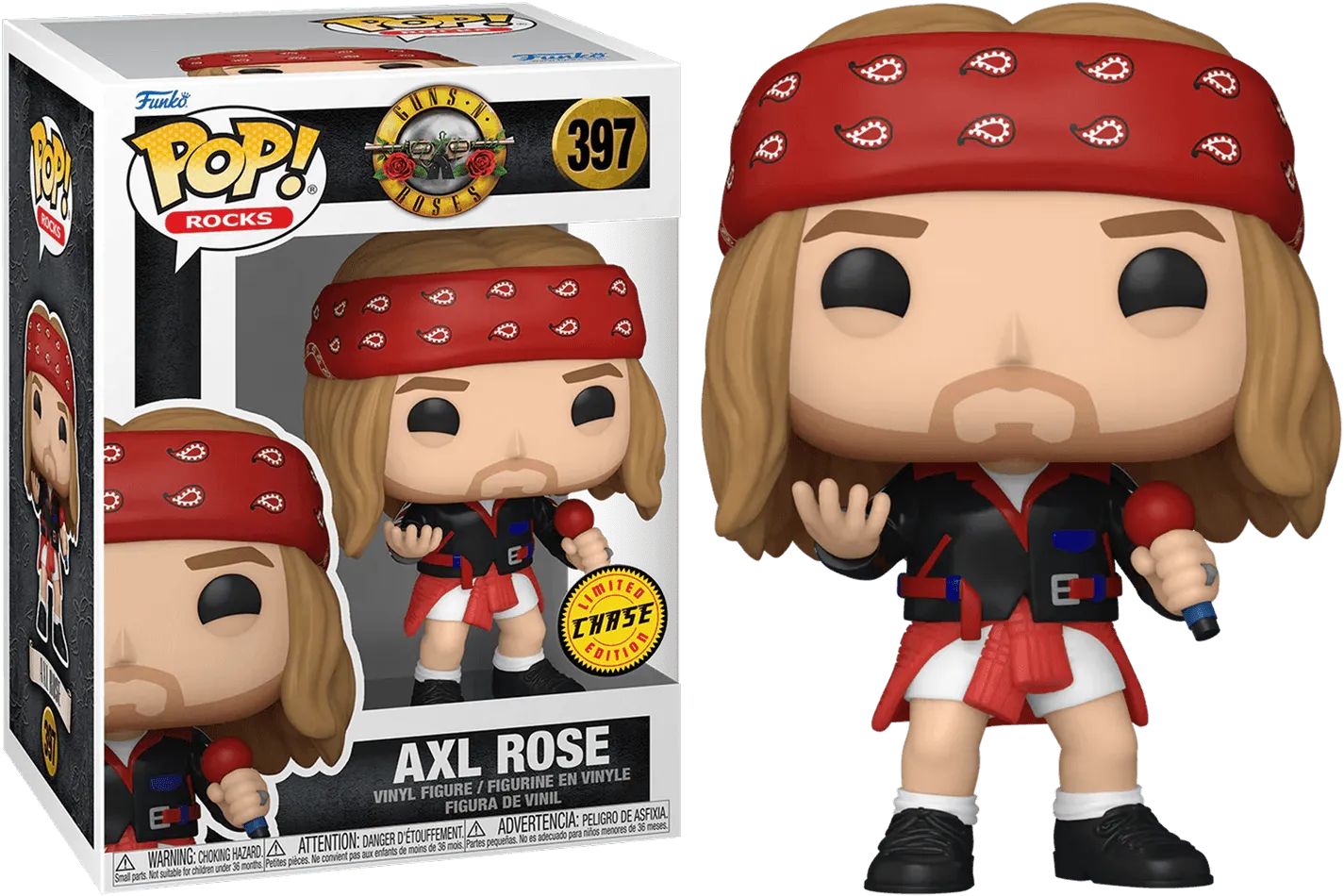 FUN80482BUNDLE Guns N Roses - Axel Rose (1992) Pop! Vinyl - Chase Bundle / Case - Funko - Titan Pop Culture