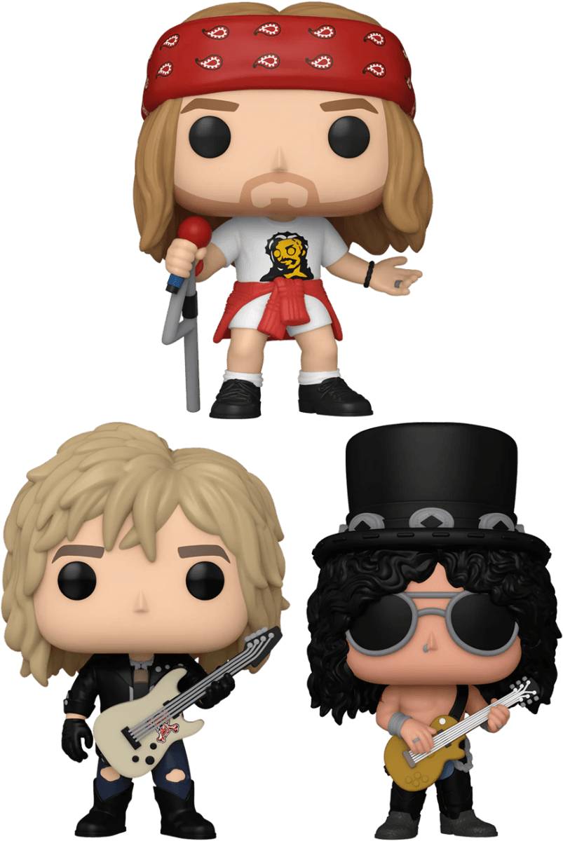 FUN80484 + FUN80483 + FUN80482 Guns N' Roses - Appetite for Destruction (with chase) Pop! Vinyl Bundle (Set of 3) - Funko - Titan Pop Culture