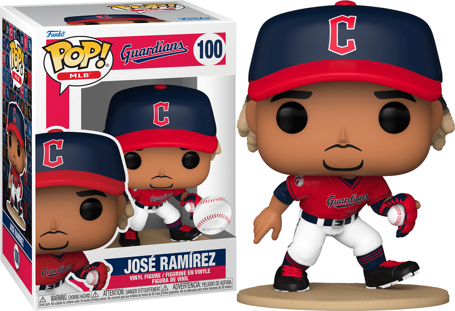 FUN80559 MLB: Guardians - Jose Ramirez Pop! Vinyl - Funko - Titan Pop Culture