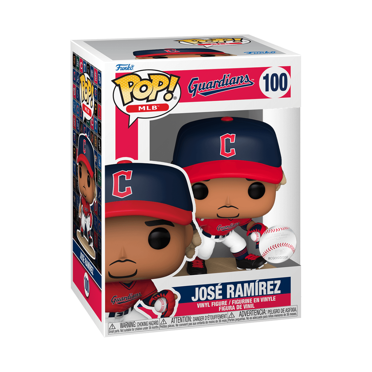 FUN80559 MLB: Guardians - Jose Ramirez Pop! Vinyl - Funko - Titan Pop Culture