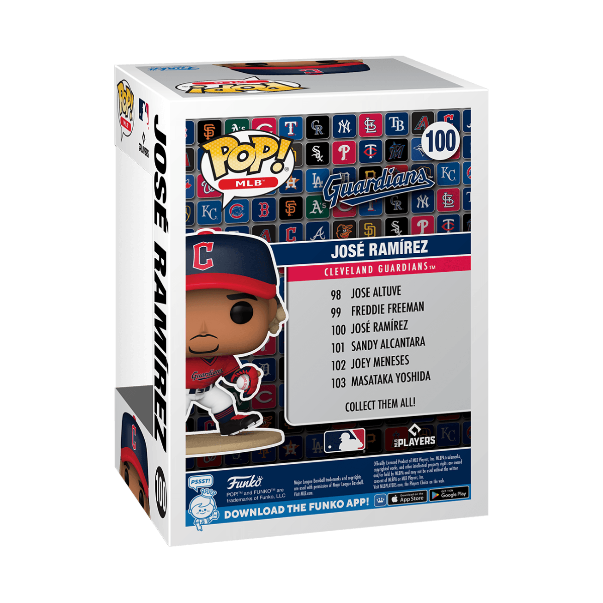 FUN80559 MLB: Guardians - Jose Ramirez Pop! Vinyl - Funko - Titan Pop Culture