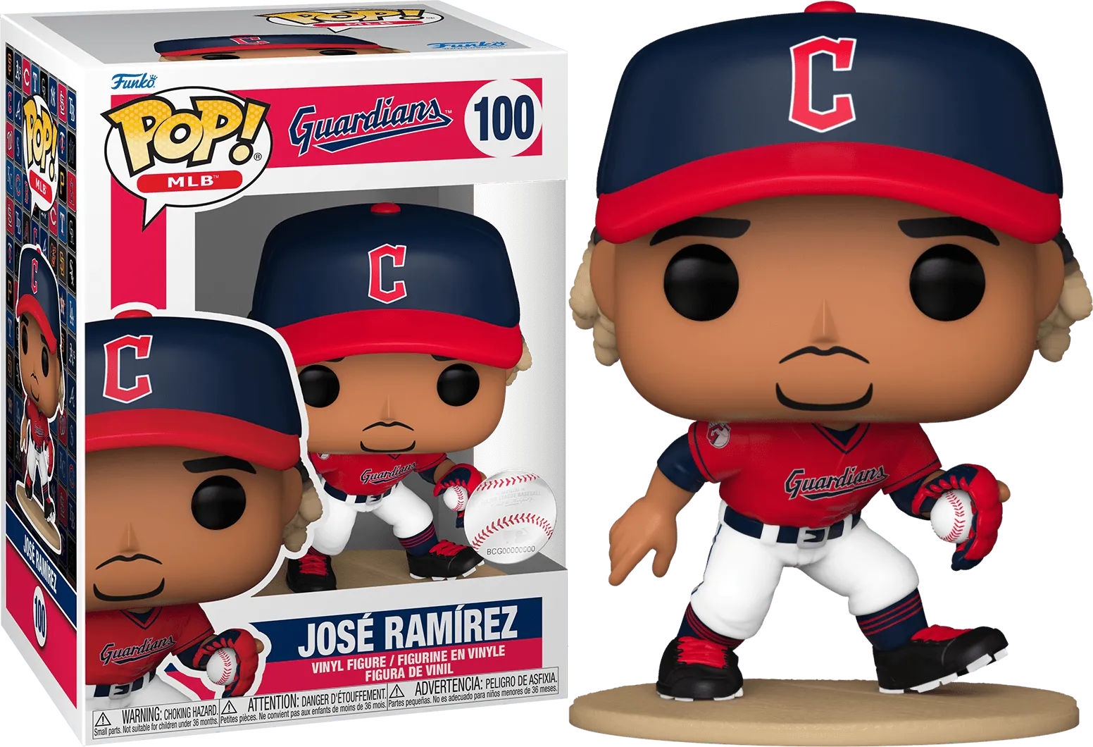 FUN80559 MLB: Guardians - Jose Ramirez Pop! Vinyl - Funko - Titan Pop Culture