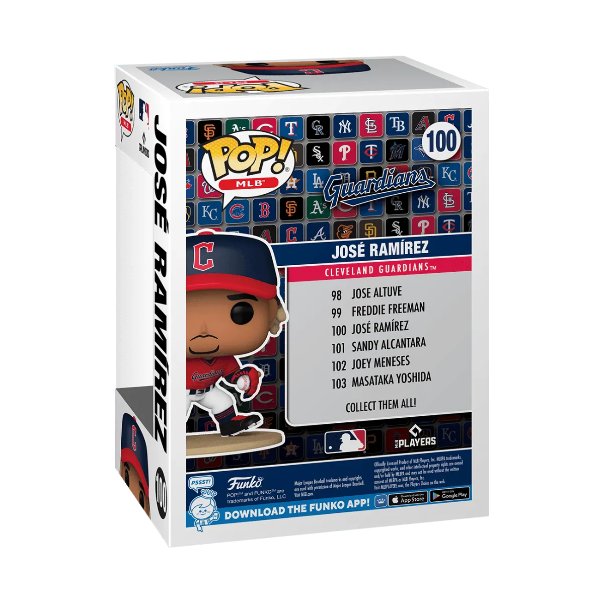 FUN80559 MLB: Guardians - Jose Ramirez Pop! Vinyl - Funko - Titan Pop Culture