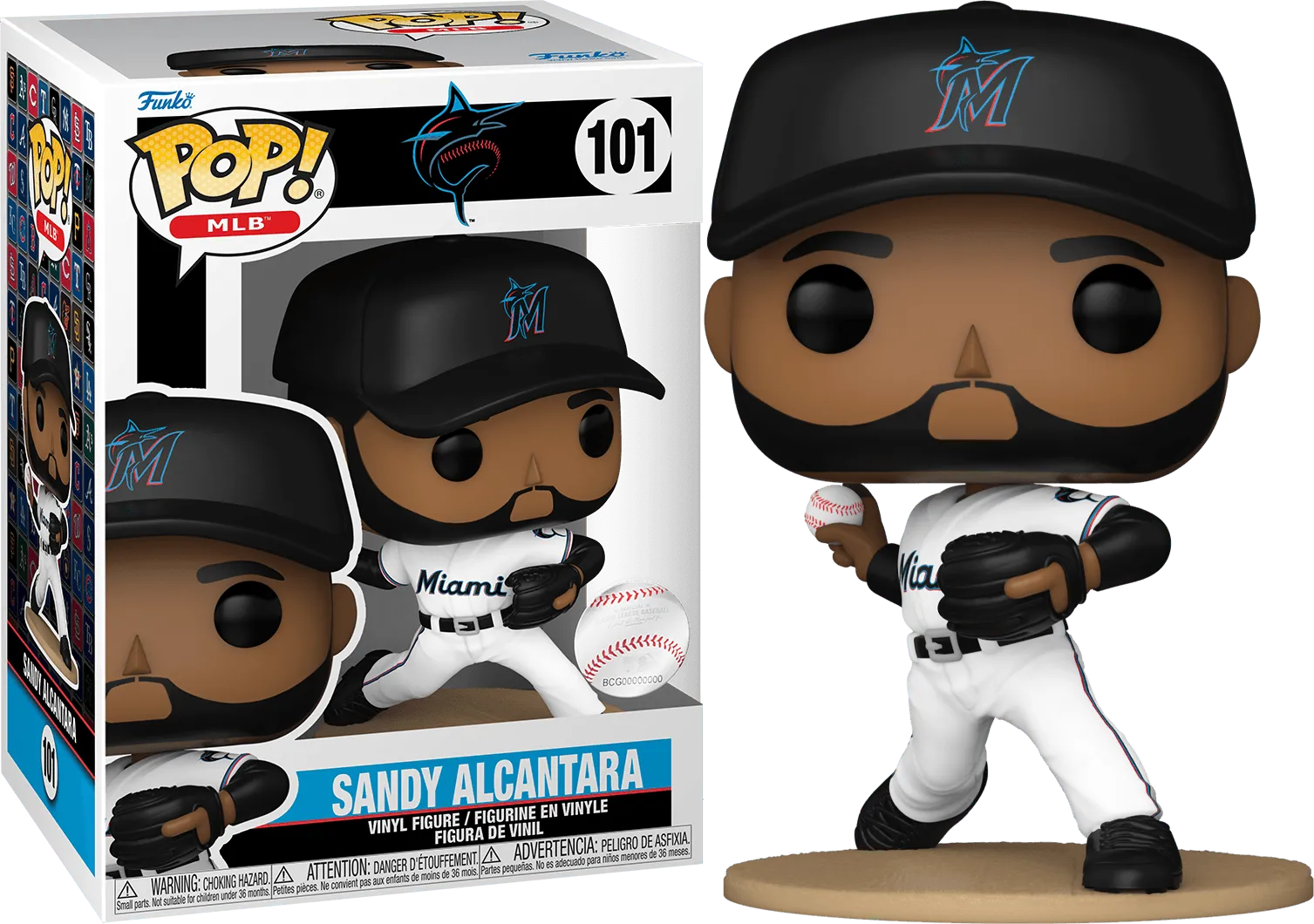 FUN80560 MLB: Marlins - Sandy Alcantara Pop! Vinyl - Funko - Titan Pop Culture