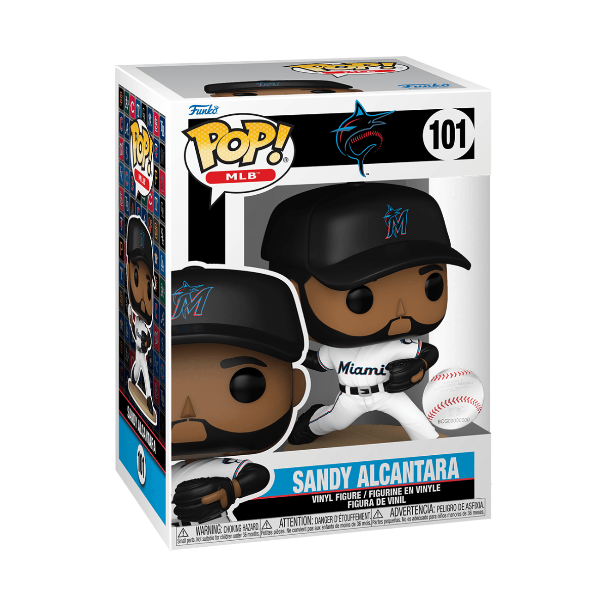 FUN80560 MLB: Marlins - Sandy Alcantara Pop! Vinyl - Funko - Titan Pop Culture