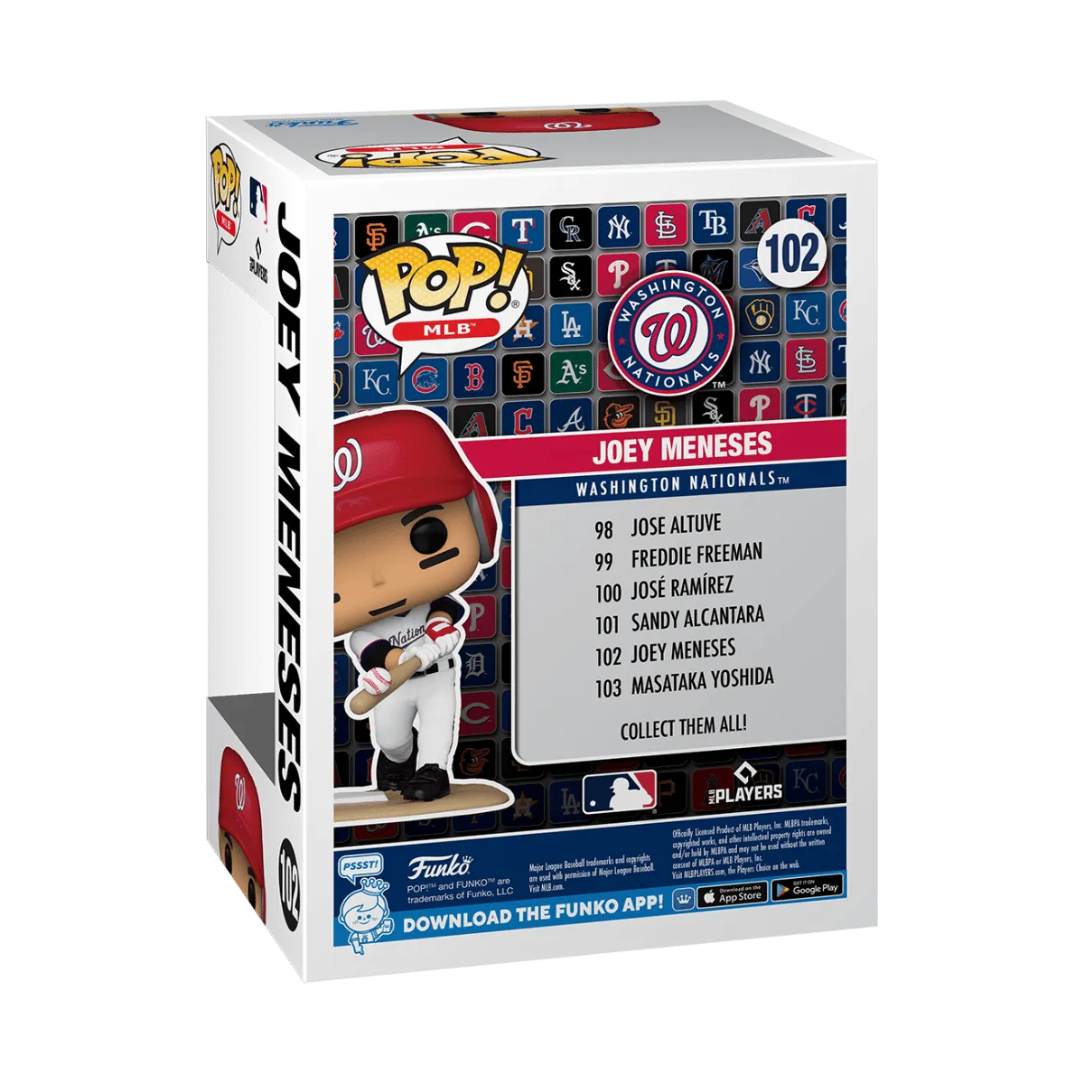 FUN80561 MLB: Nationals - Joey Meneses Pop! Vinyl - Funko - Titan Pop Culture