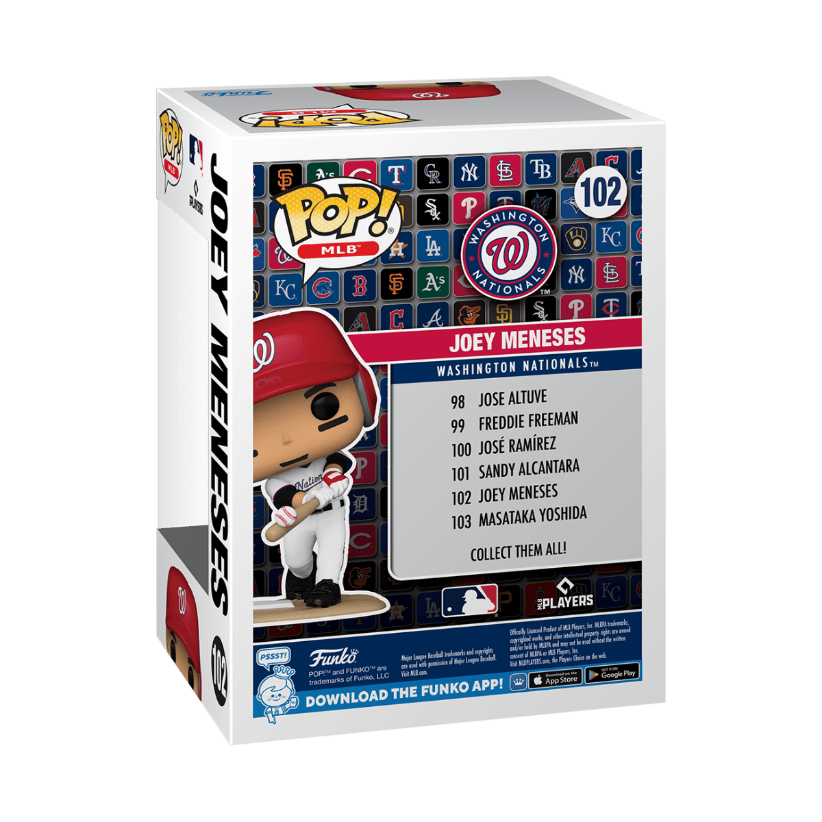 FUN80561 MLB: Nationals - Joey Meneses Pop! Vinyl - Funko - Titan Pop Culture