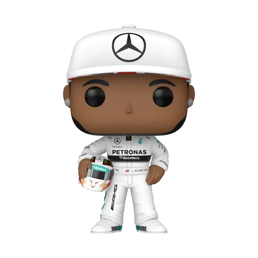 FUN80581 Formula 1 - Lewis Hamilton (with Helmet) Pop! Vinyl - Funko TBA - Titan Pop Culture