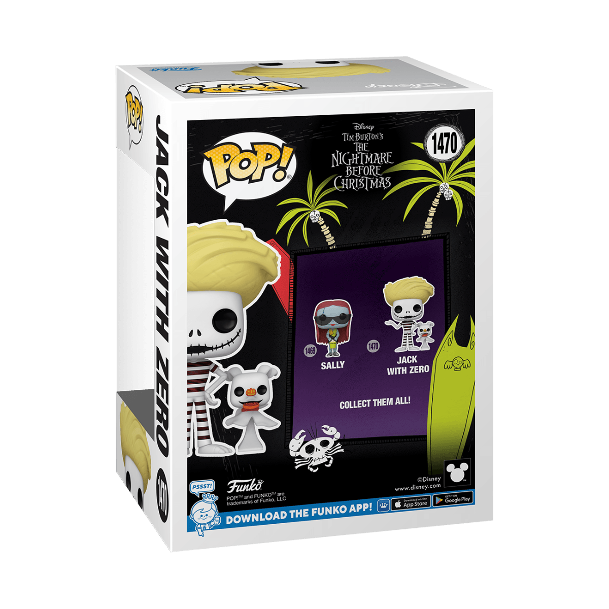 FUN80598 The Nightmare Before Christmas - Jack with Zero Pop! Vinyl - Funko - Titan Pop Culture