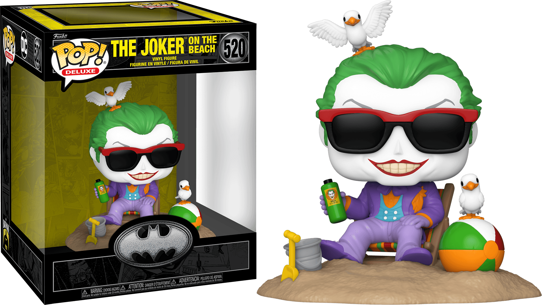 FUN80682 Batman: 85th Anniversary - Joker on the Beach (1989) Pop! Deluxe - Funko - Titan Pop Culture