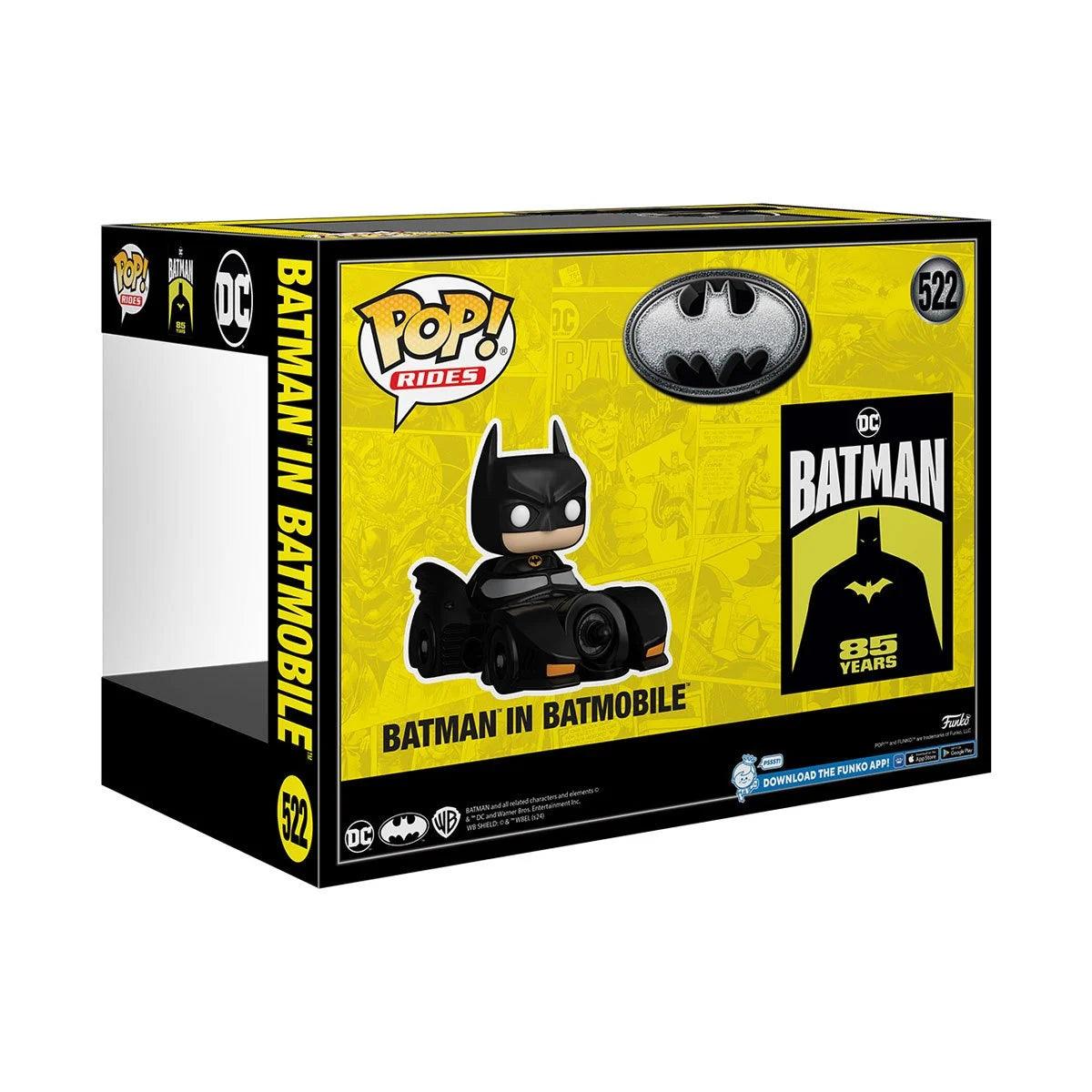 FUN80689 Batman: 85th Anniversary - Batman in Batmobile (1989) Pop! Ride - Funko - Titan Pop Culture