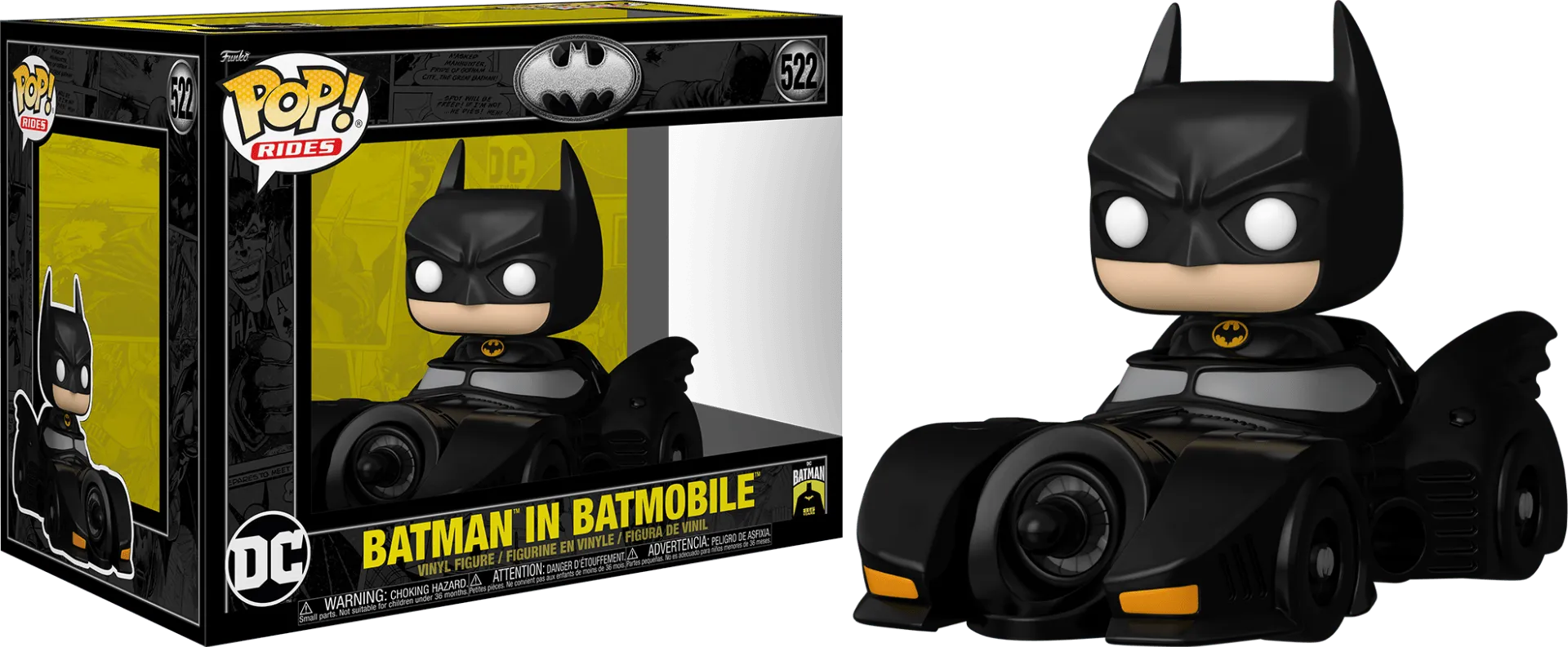 FUN80689 Batman: 85th Anniversary - Batman in Batmobile (1989) Pop! Ride - Funko - Titan Pop Culture