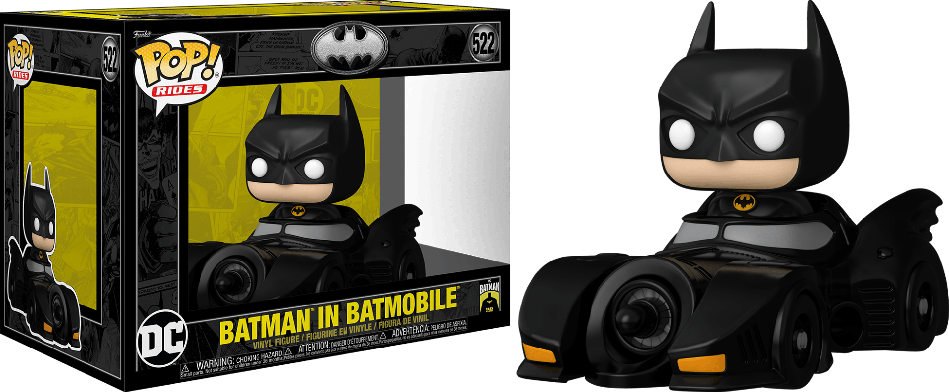 FUN80689 Batman: 85th Anniversary - Batman in Batmobile (1989) Pop! Ride - Funko - Titan Pop Culture