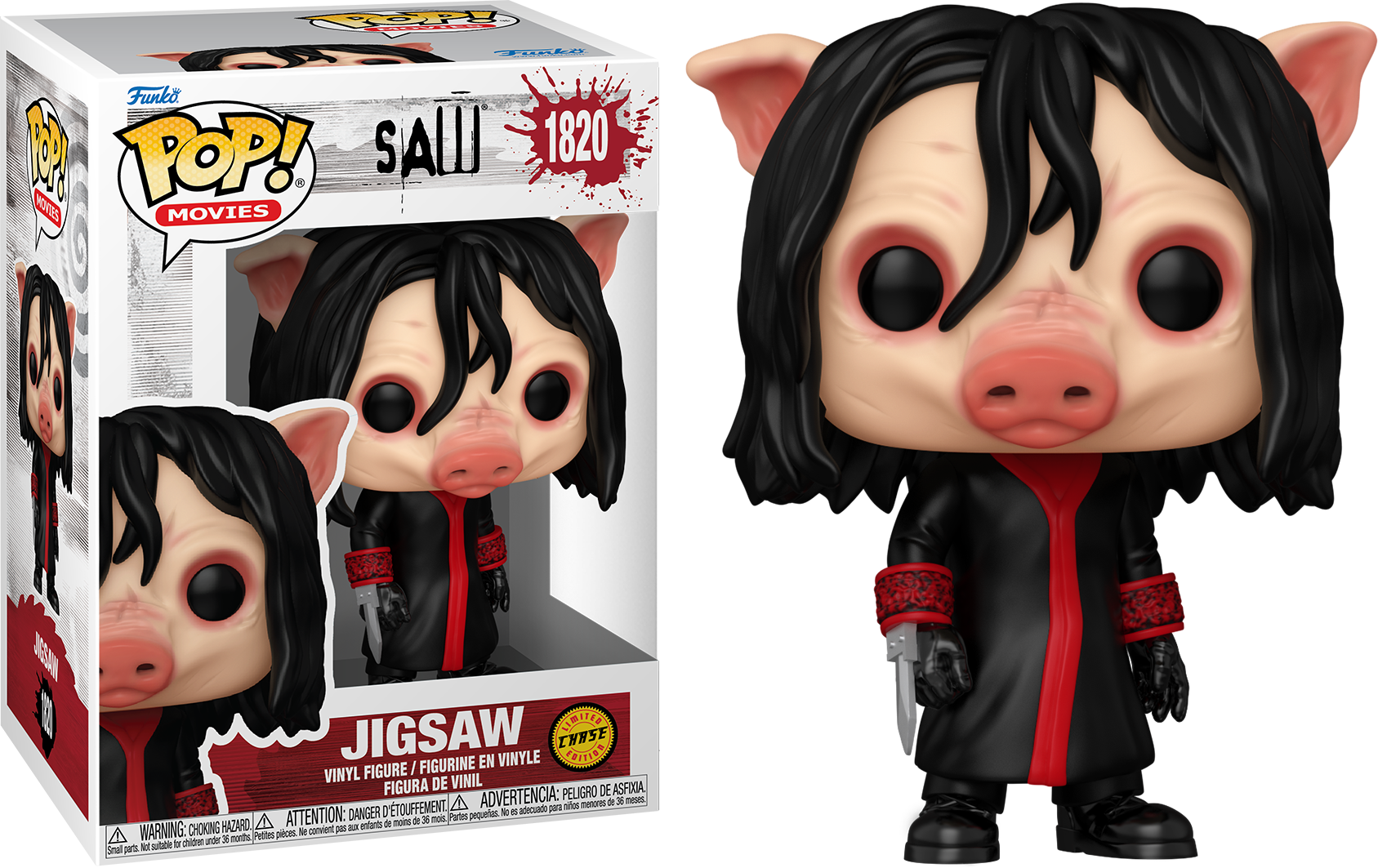 Saw: 10th Anniversary - Jigsaw Killer Pop! Vinyl - Chase Bundle / Case