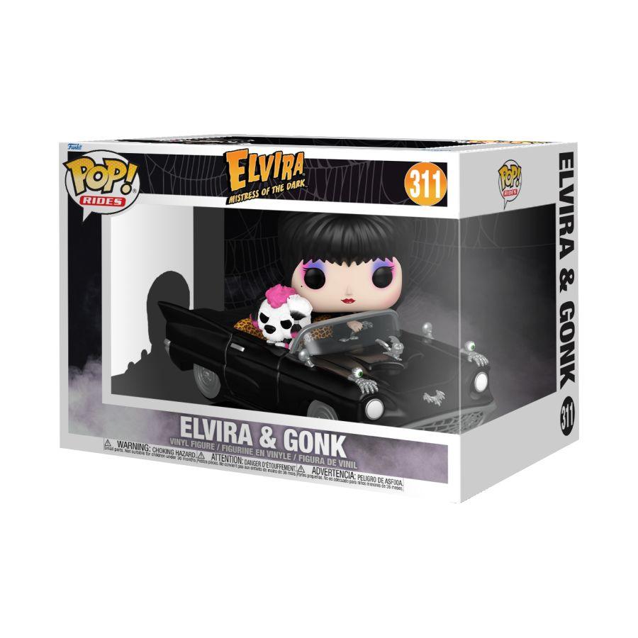 FUN80693 Elvira - Elvira & Gonk (with Macabre Mobile) Pop! Ride - Funko - Titan Pop Culture