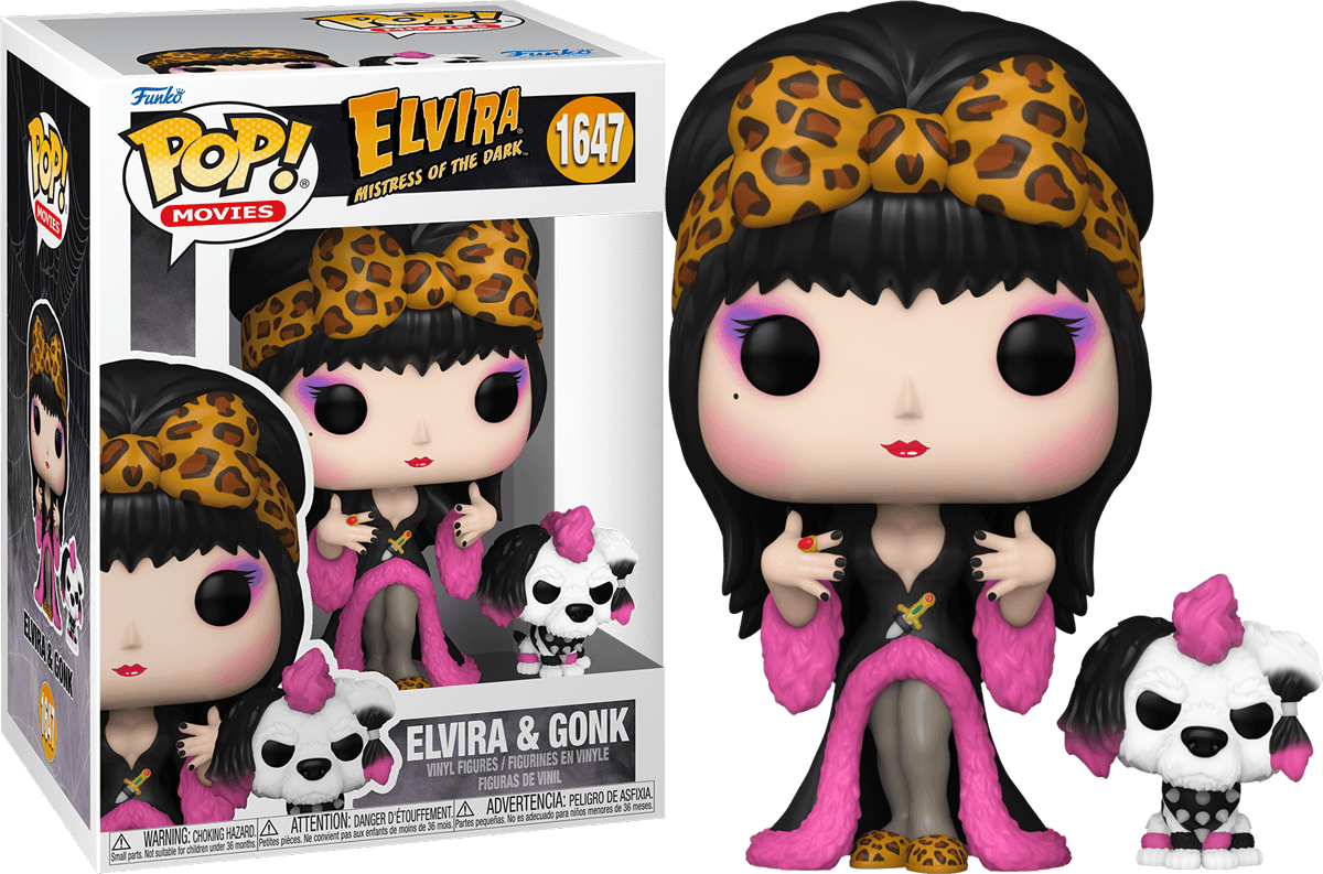 FUN80694 Elvira - Elvira & Gonk Pop! Vinyl - Funko - Titan Pop Culture