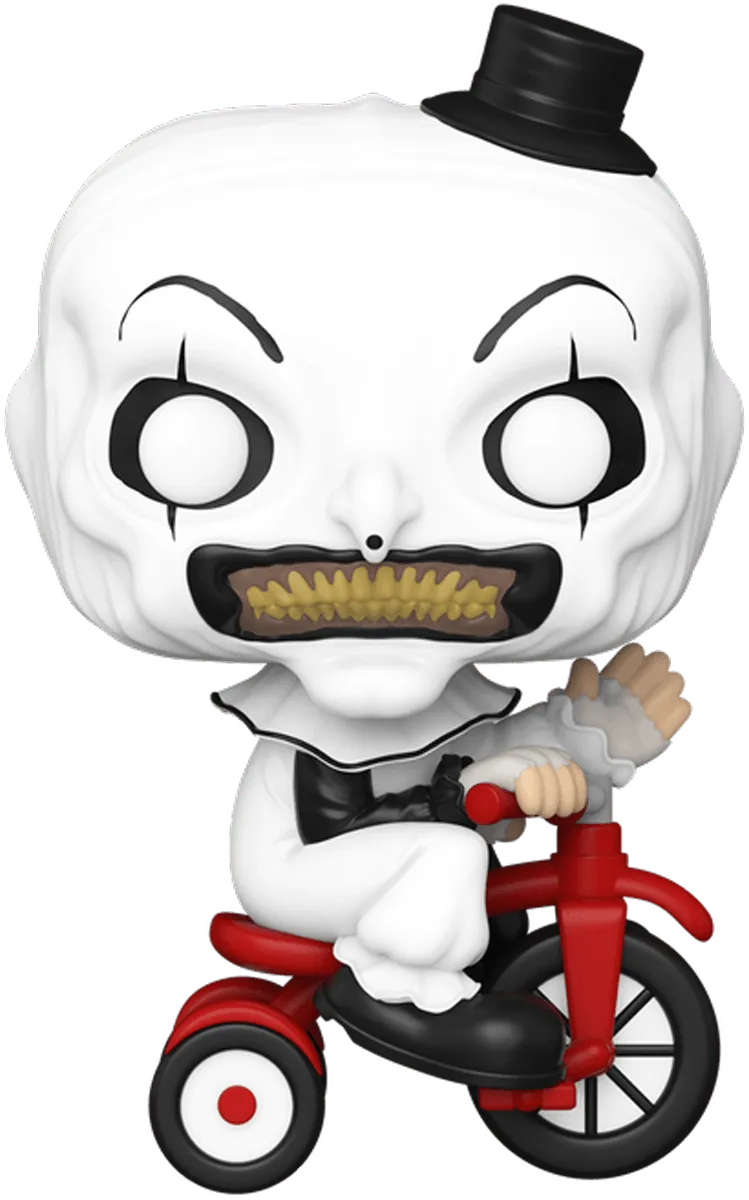 FUN80706 Terrifier - Art the Clown with bike Pop! Vinyl - Funko TBA - Titan Pop Culture