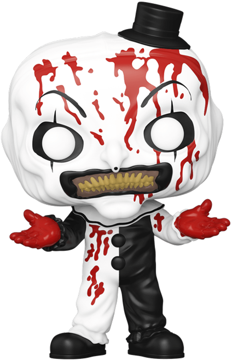 FUN80707 Terrifier - Art the Clown (Bloody) Pop! Vinyl - Funko TBA - Titan Pop Culture