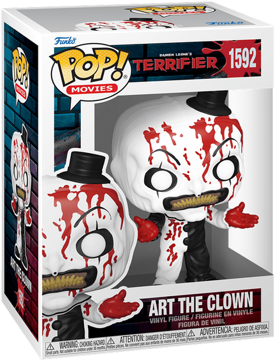 FUN80707 Terrifier - Art the Clown (Bloody) Pop! Vinyl - Funko TBA - Titan Pop Culture