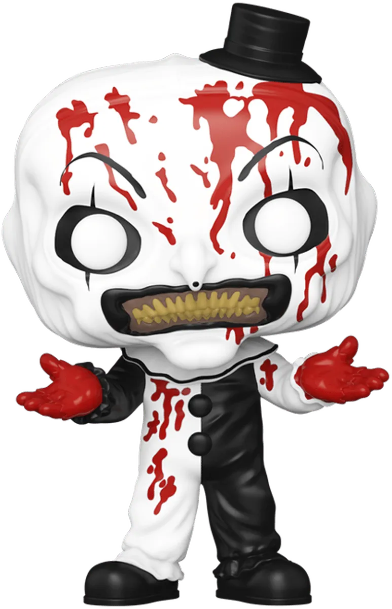 FUN80707 Terrifier - Art the Clown (Bloody) Pop! Vinyl - Funko TBA - Titan Pop Culture