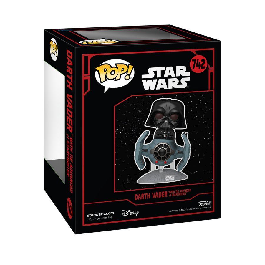 FUN80769 Star Wars: Darkside -Darth Vader with TIE Advanced x1 Starfighter Pop! Ride - Funko - Titan Pop Culture