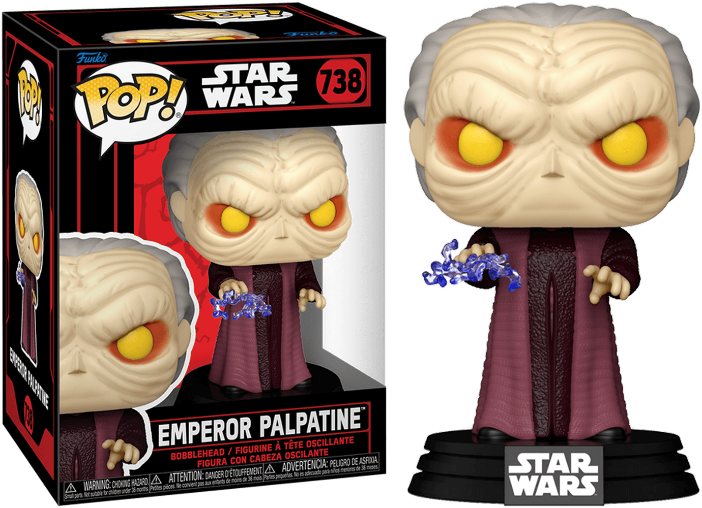 FUN80773 Star Wars: Darkside - Emperor Palpatine Pop! Vinyl - Funko - Titan Pop Culture