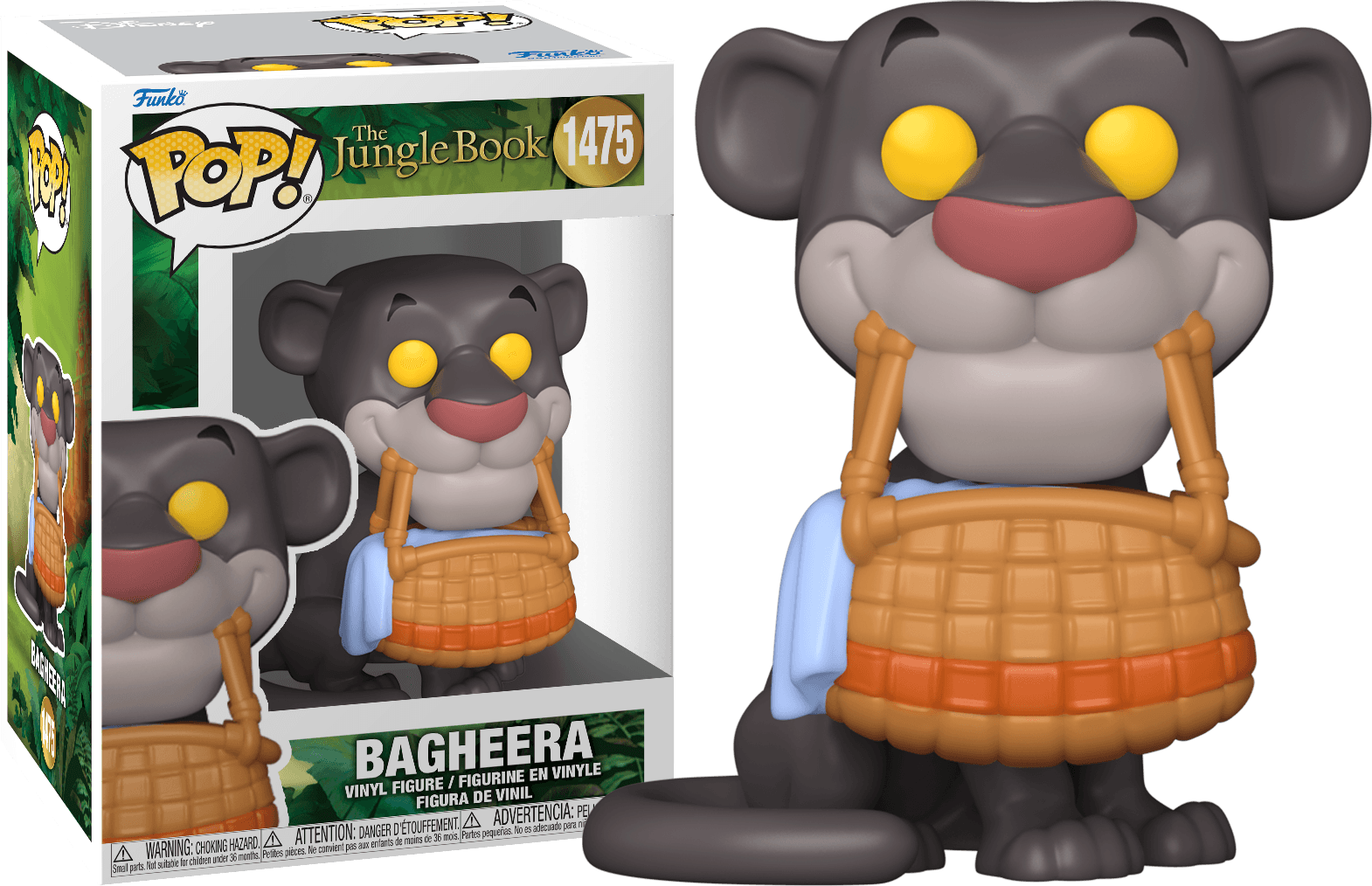 FUN80786 Jungle Book - Bagheera with basket Pop! Vinyl - Funko - Titan Pop Culture