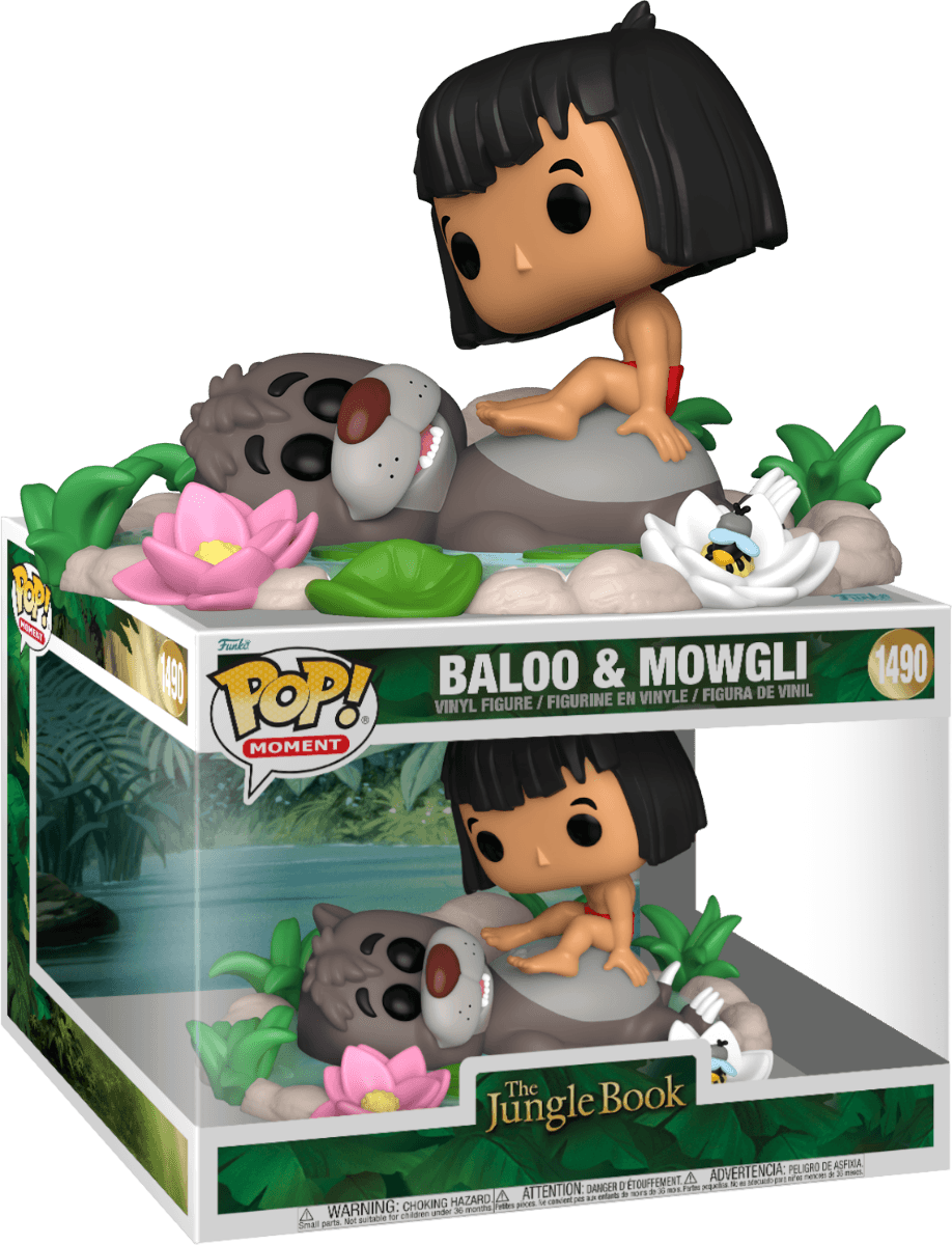 FUN80789 Jungle Book - Baloo & Mowgli Pop! Moment - Funko - Titan Pop Culture