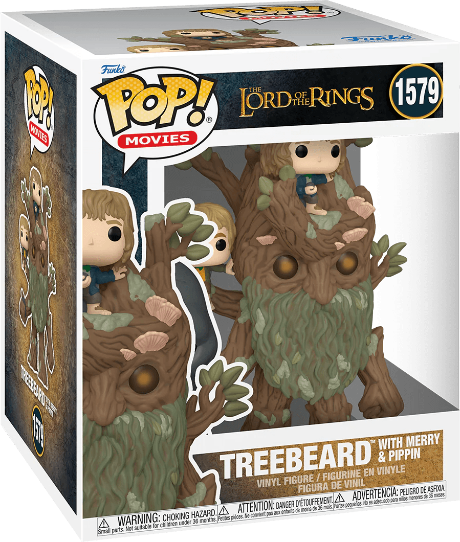 FUN80834 The Lord of the Rings - Treebeard with Merry & Pippin 6" Pop! - Funko - Titan Pop Culture