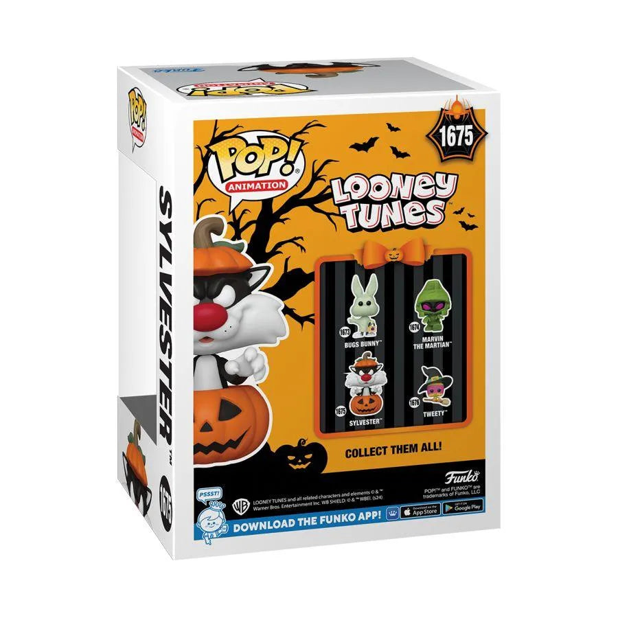 FUN80872 Looney Tunes: Halloween -Sylvester in Pumpkin Pop! Vinyl - Funko - Titan Pop Culture