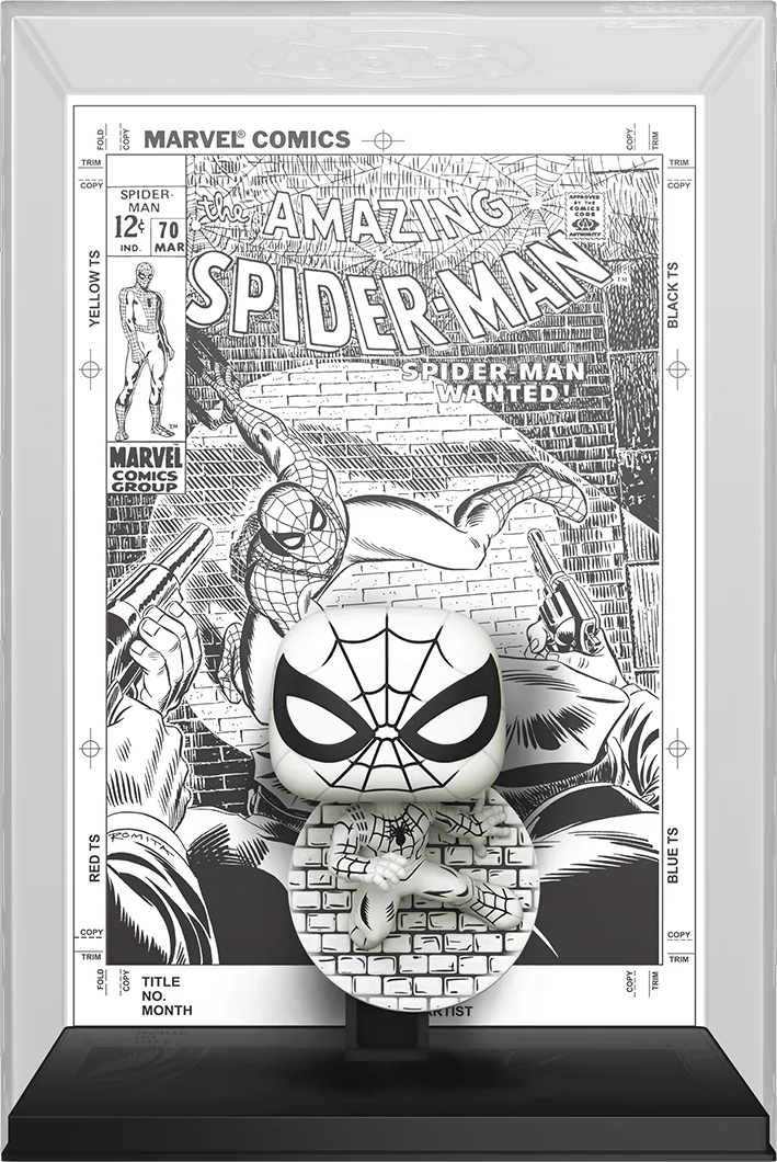 Marvel: 85.º aniversario: El sorprendente Hombre Araña en blanco y negro #70 Pop! Vinilos de portadas de cómics